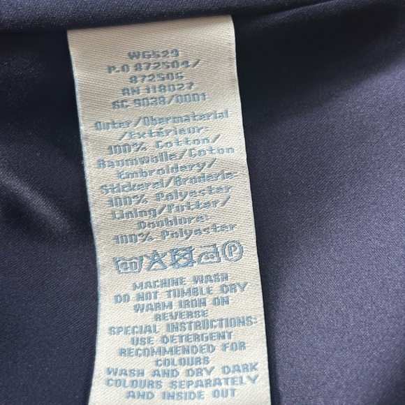 Boden Floral  Embroidered Lined A-Line Skirt w/ Pockets Sz 10R - Picture 7 of 10